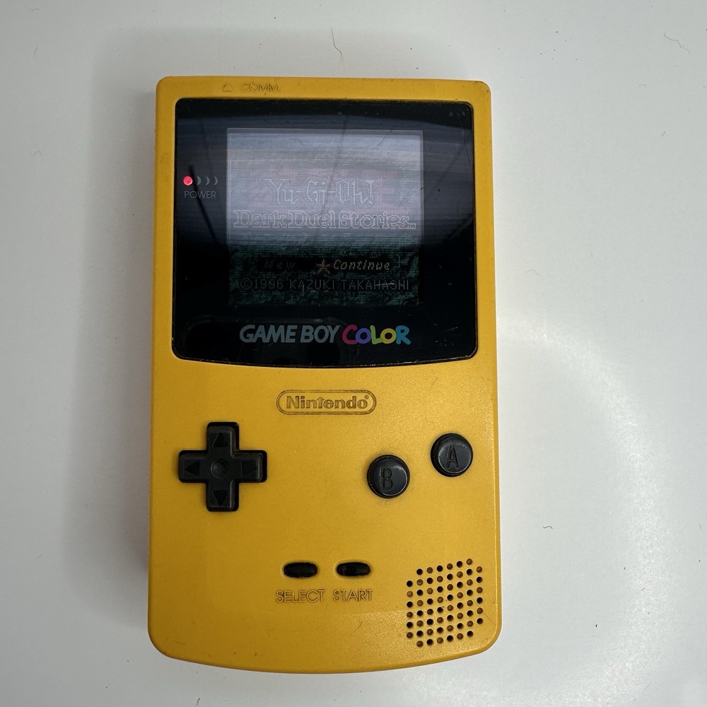 1998 VTG Nintendo Game Boy Color Console CGB-001 - Dandelion Yellow WORKING